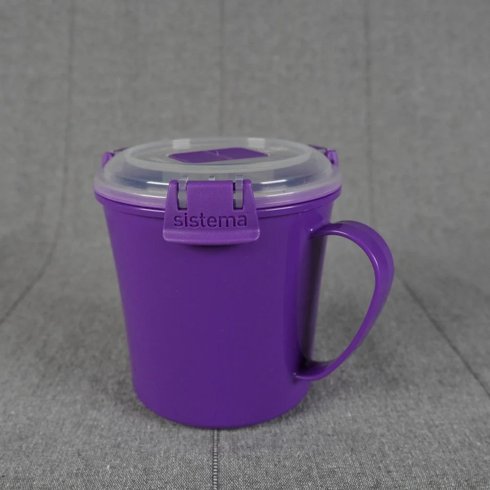 Sistema Microwave Mug Cup Purple 22.18oz Reheating Container Made In New Zealand